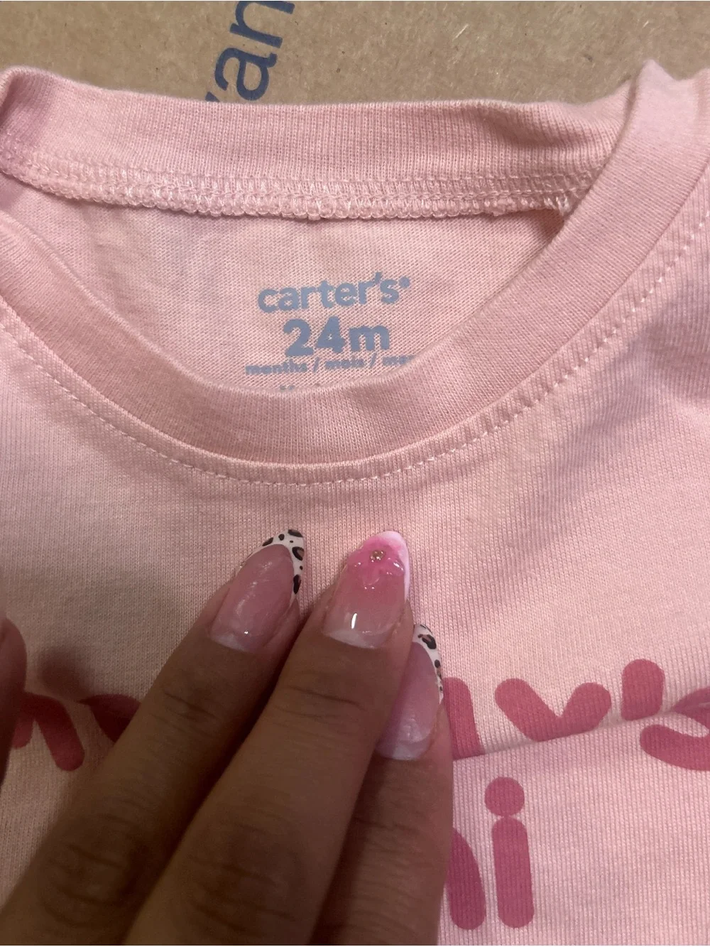 Carter's Pink & White 'Mommy's Mini' Cotton Bodysuit Trio